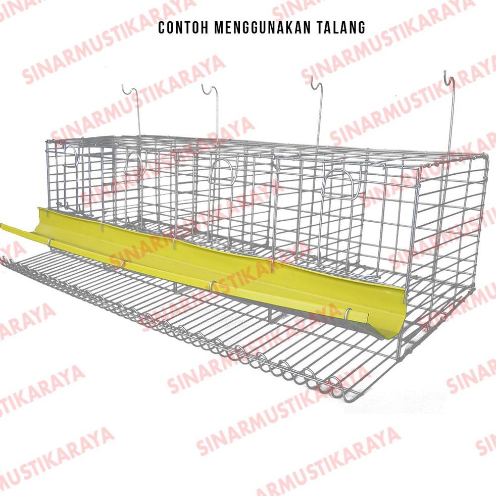 Kandang Baterai Galvanis - 4 Pintu Ayam Petelur - Kandang ...