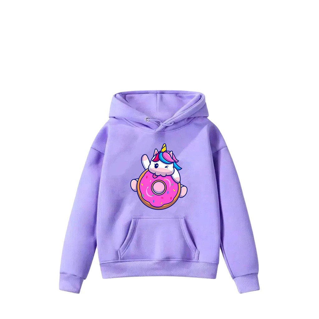 Hoodie Anak Uni Donut Sweater Bahan Fleece Unisex