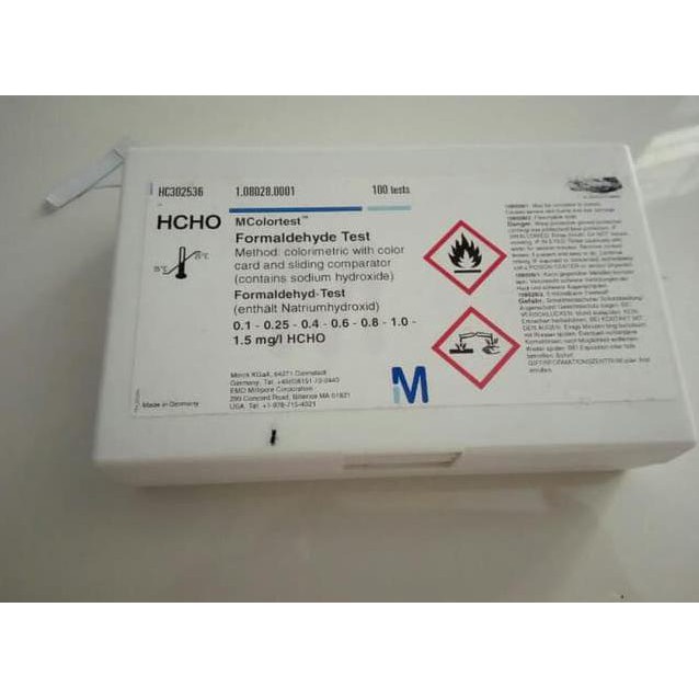 Best Seller MColortest Formaldehyde Test Merck 1.08028.0001 Range 0.1-1.5 mg/l Terbaru