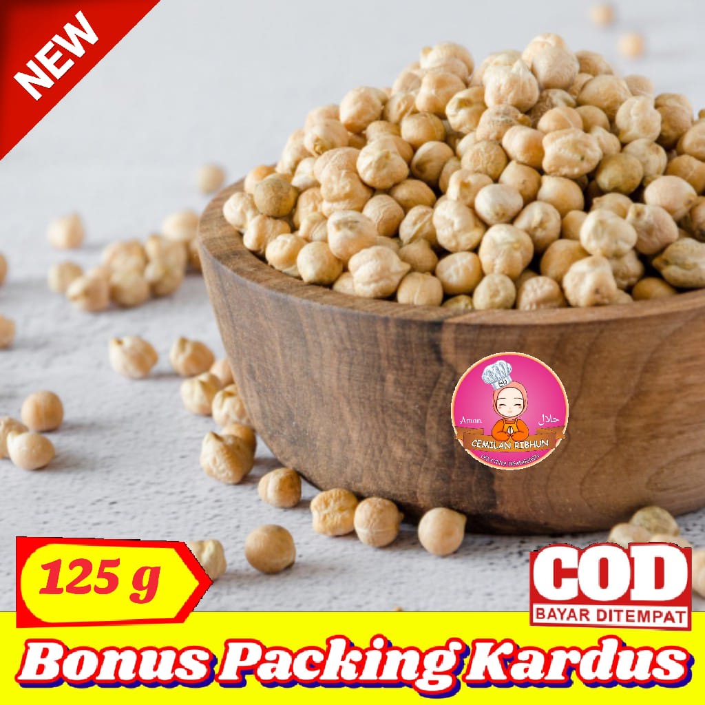 

Kacang Arab 125g ORIGINAL Empuk Dan Renyah - Cemilan Ribhun - makanan ringan jajanan jadul camilan termurah jajanan murah cemilan sehat snack kiloan