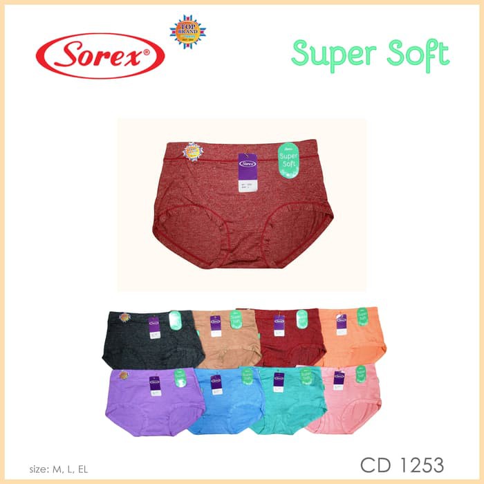 GROSIR ECERAN SOREX 1253 CELANA DALAM (UNDERWEAR) WANITA SOREX