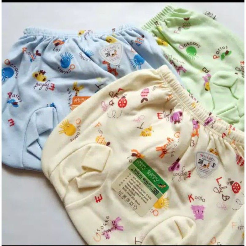 ABIY BABY-6PCS CELANA BAYI POP ABIY BABY WARNA-CELANA PENDEK BAYI-CELANA BAYI POP