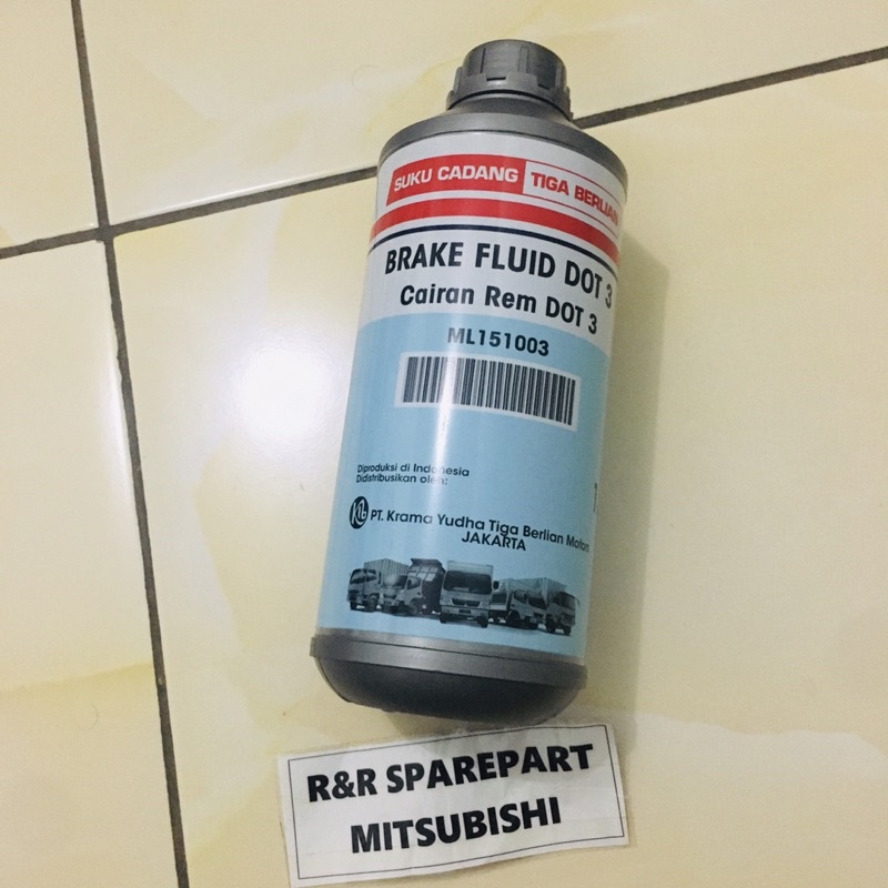 Minyak rem Mitsubishi ori / minyak rem DOT 3 ML151003 Asli Mitsubishi KTB isi 1 Liter