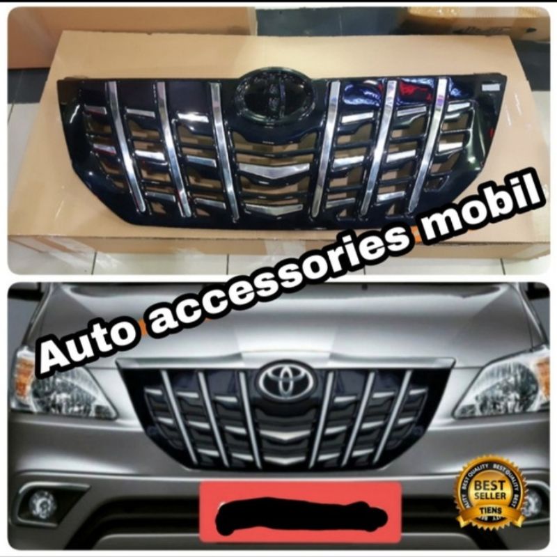 Grill Innova 2014 - 2015 Model Alphard black glossy ABS