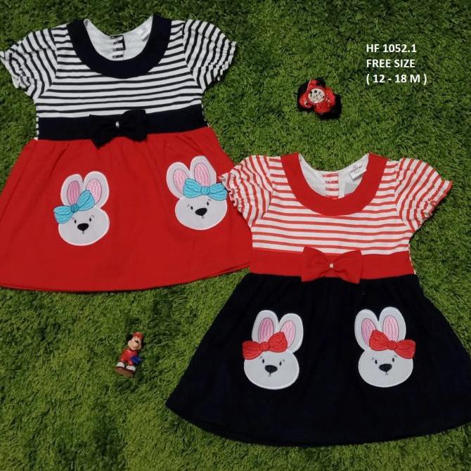 DISKON ROK DRESS BAYI (HOFU) KELINCI 12 BULAN-18 BULAN
