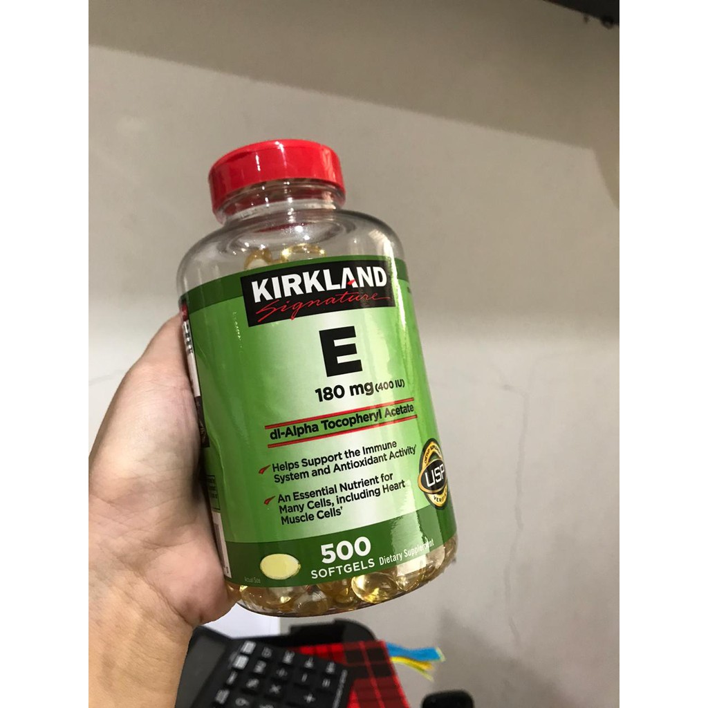 Kirkland signature vitamin e 400 IU 500 softgel bukan gnc blackmores