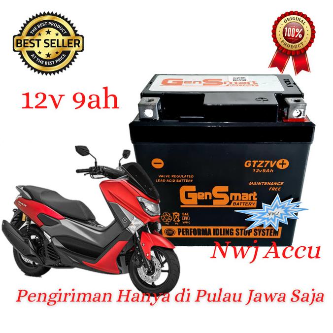 [[COD]] Aki Motor Yamaha NMax Aerox 155 GTZ7V GTZ8V YTZ7V YTX7L GS Aki Kering BERMUTU Kode 1002