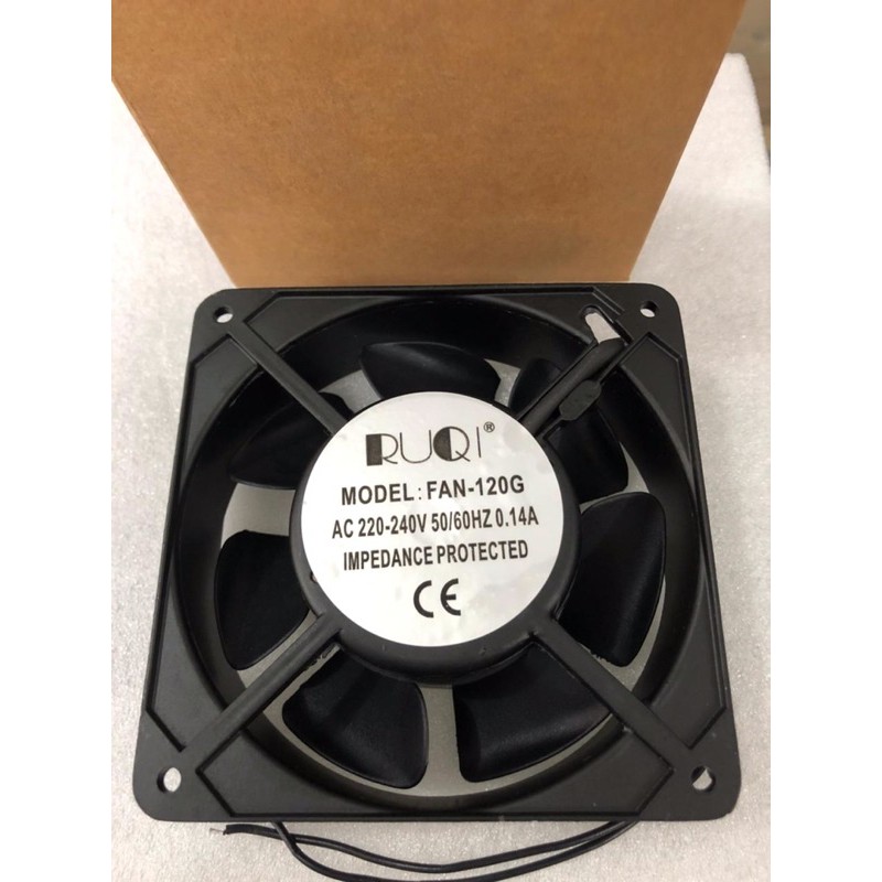 Fan AC 220V 12cm 220 volt 12x12 RUQI