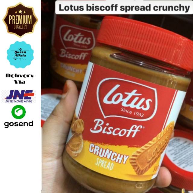 

Lotus Biscoff Spread Crunchy 380 gram / Topping Biscoff Import / Selai Biscoff Import