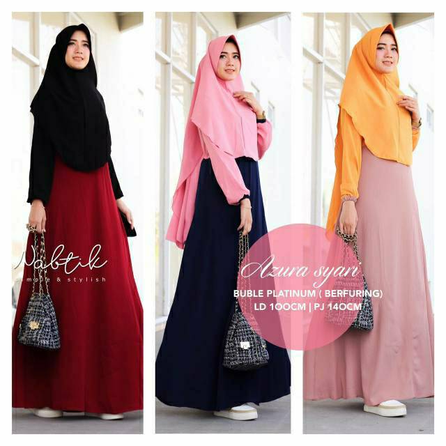 Azura Syari Gamis Set Syari Ori Nabtik