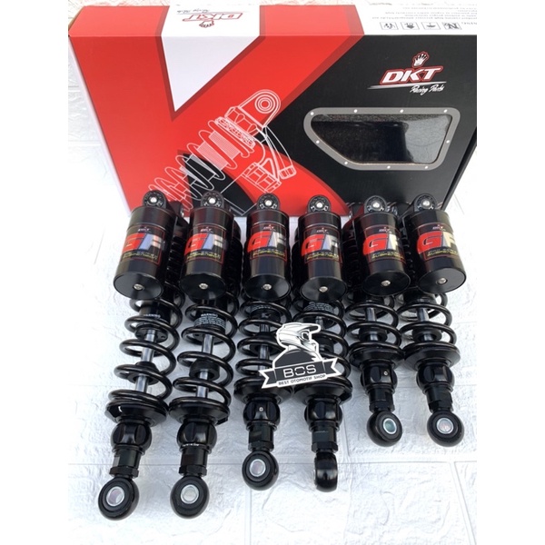 Shockbreaker Tabung Atas DKT Full black Series uk 280-320-340 Shock Rx king Supra X Vega F1zr jupite