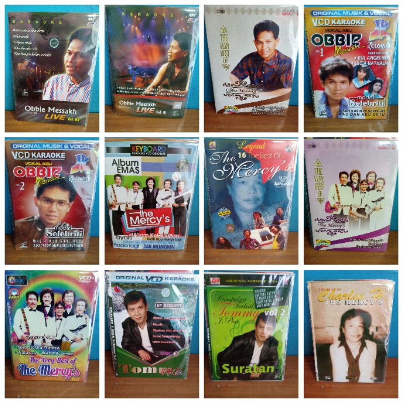 VCD OBBIE MESSAKH & THE MERCYS & TOMMY J PISA & CHAELES H