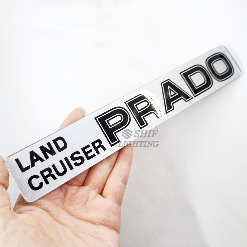 1 x ABS LAND CRUISER PRADO Logo Car Auto Side Rear Emblem Badge Marker Sticker Decal TOYOTA PRADO