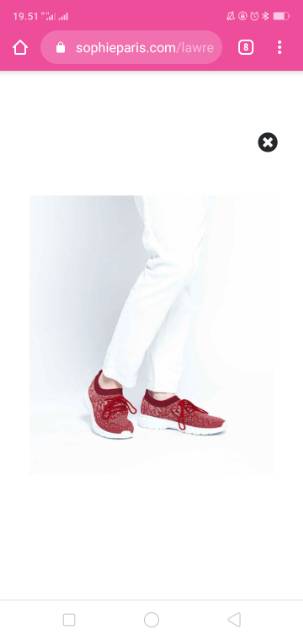 Sepatu Lawrence red sophiemartinparis