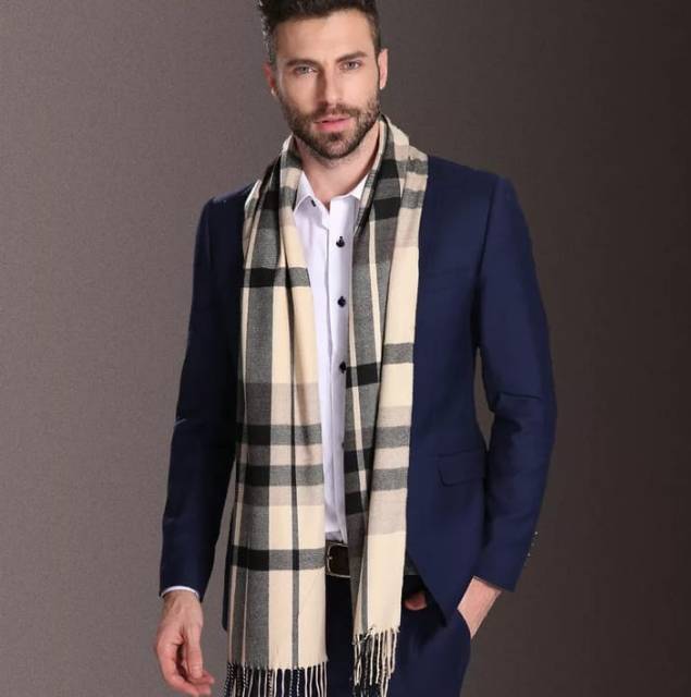 SYAL / SCARF FASHION ELEGANT PRIA HANGAT HALUS WOOL SPINING TASSEL-5