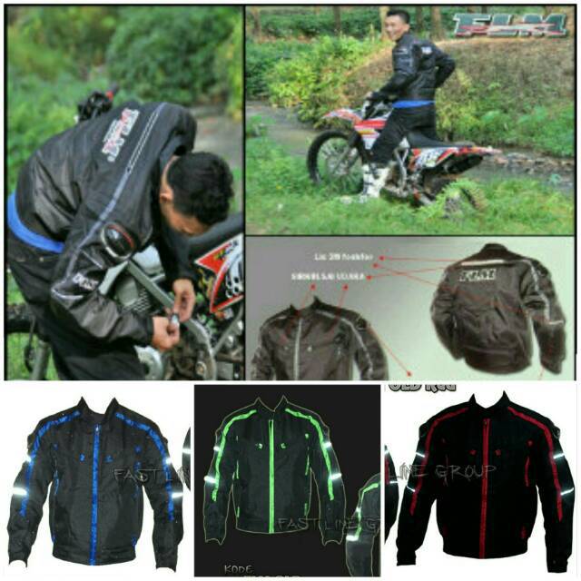 Jaket Motor Touring murah anti air FLM OLD outdoor waterprof