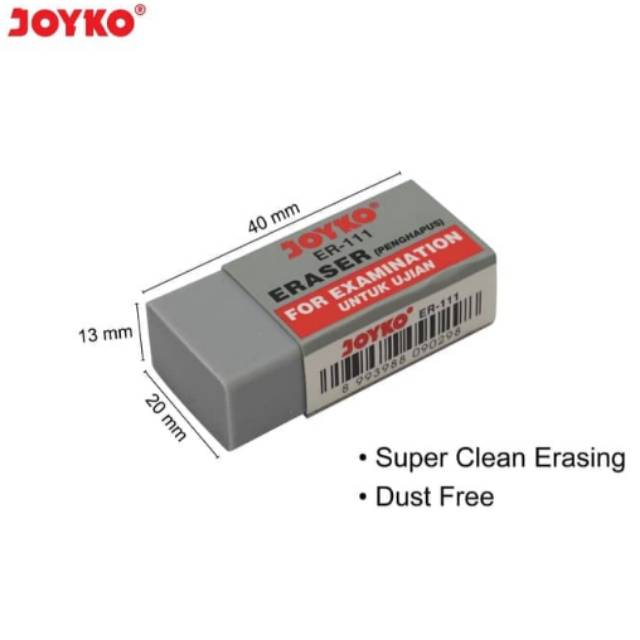 

Penghapus Pensil Untuk Ujian ER-111 Joyko Eraser