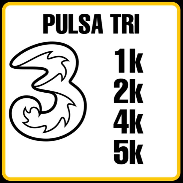 Pulsa Tri 3 Murah 1000 2000 4000 5000