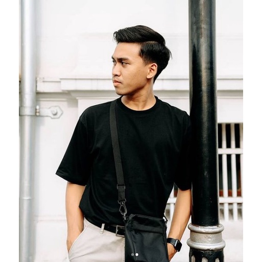 Linda Natalia Kaos Polos Unisex Cotton 30s Lengan Pendek O neck Dewasa Tshirt Cotton Pria Wanita