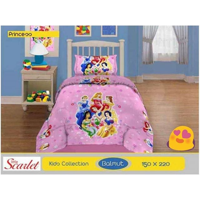 01746 balmut princess bantal selimut princess disney princess 150x220 cm