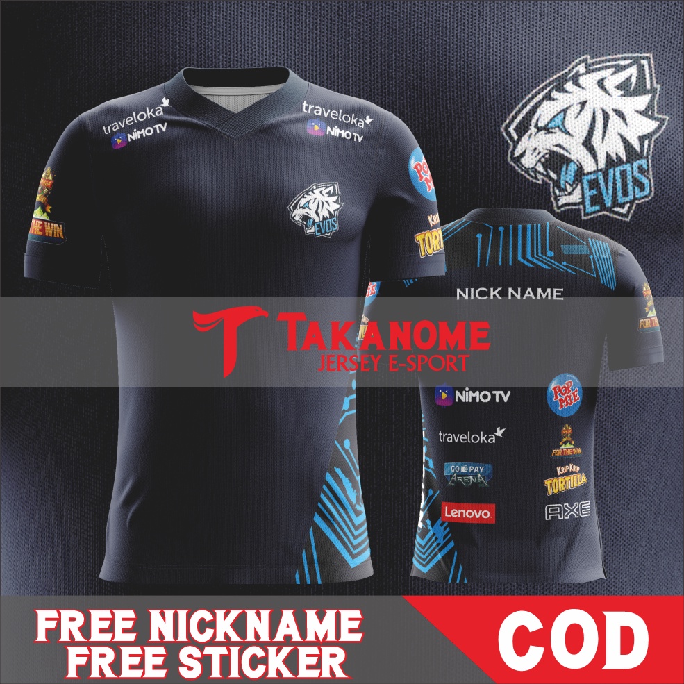 BAJU KAOS GAMING JERSEY EVOS 2019