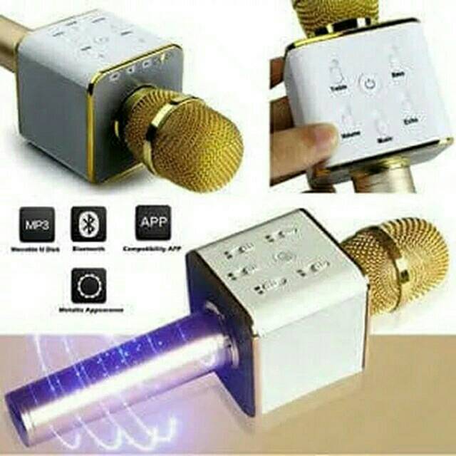 Mic karaoke bluetooth wireless /  microphone smule youtube tanpa kabel /  mic ktv mpe bigo live