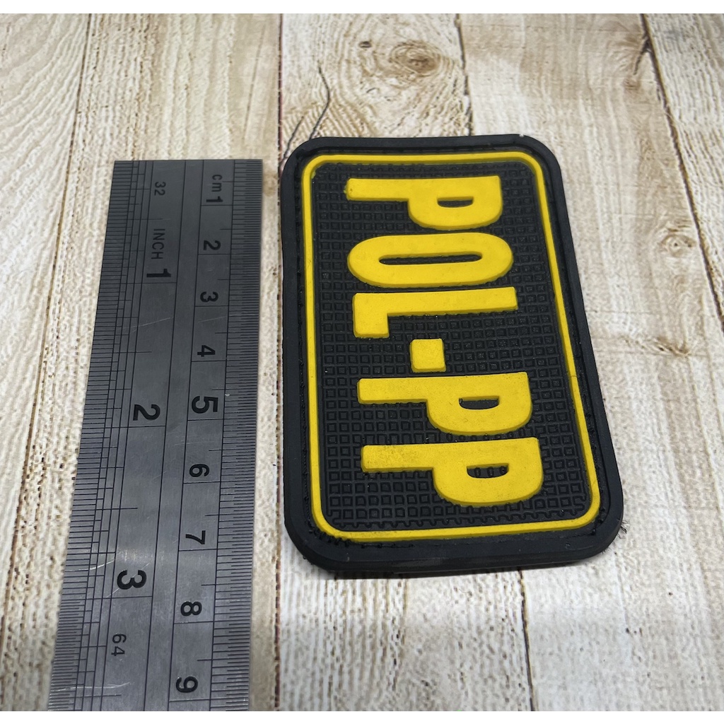 Patch POLPP - Patch Velcro POLPP - Prepetan POLPP Tulisan - Velcro Karet