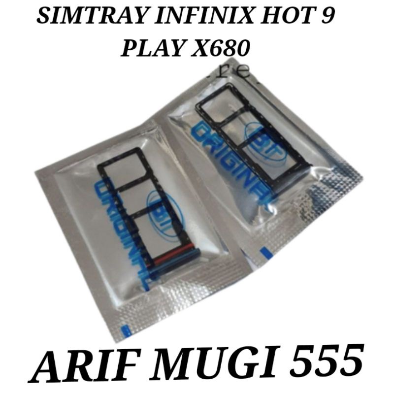 Simtray Simlock Slot kartu Tempat Sim Infinix Hot 9 Play X680 Original