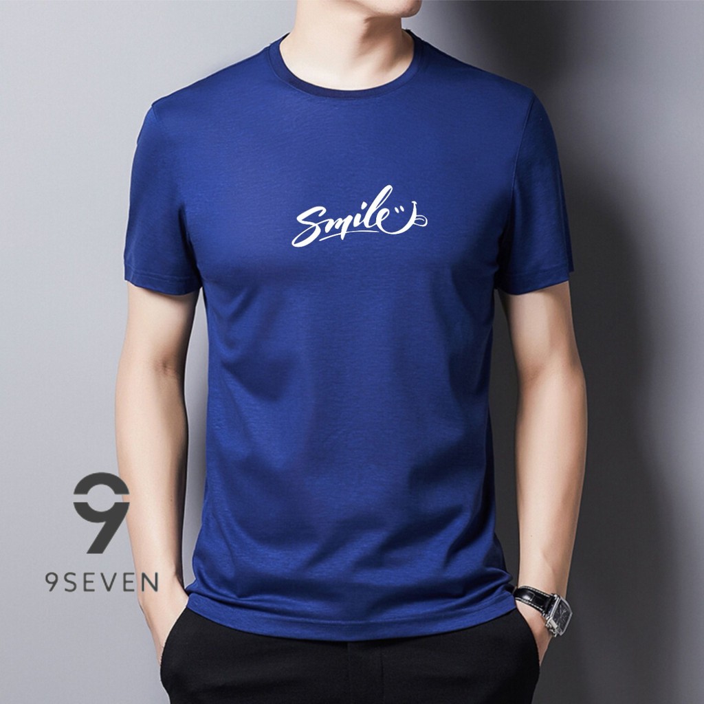 9SEVEN-BISA COD BAJU KAOS SMILE || KAOS DISTRO KEREN || KAOS BANDUNG || ATASAN MODEL KEKINIAN