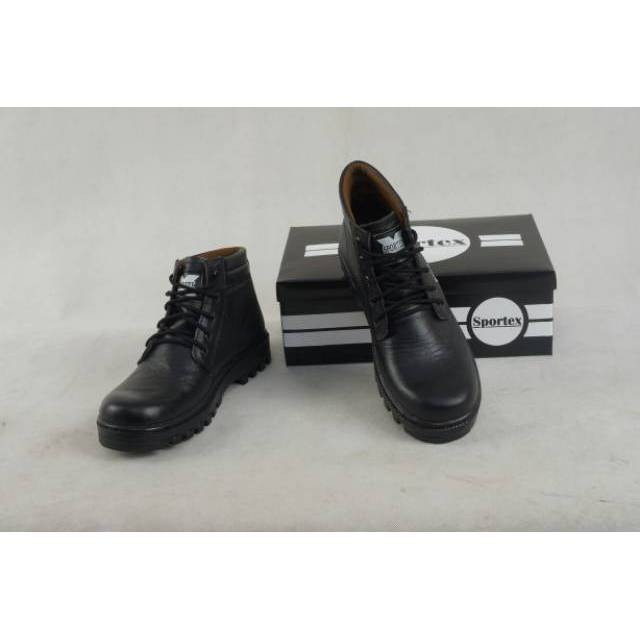 Safety boot ujung besi 100% kulit asli type 01 by sportex