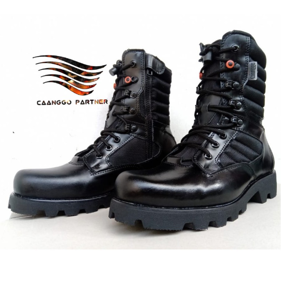 Sepatu pdl TNI AU,AD,AL  mata kucing kulit asli berkualitas dengan sol yang tebal dan kuat, sepatu p