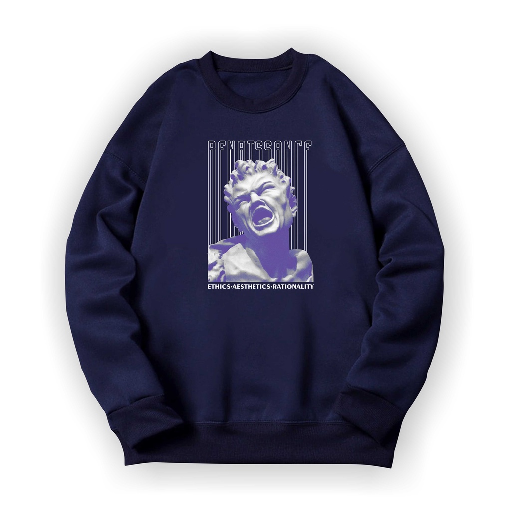 Statue Ethics Sweater Crewneck || Statue Ethics Basic Sweater Sz M - XL ( Pria &amp; Wanita )