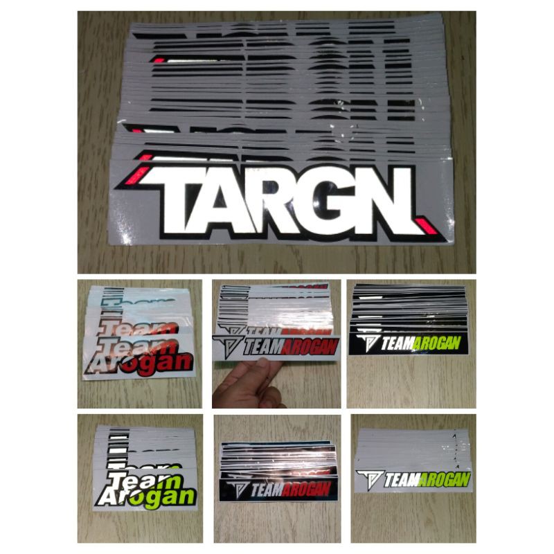 STIKER TARGN TEAM AROGAN CUTTING