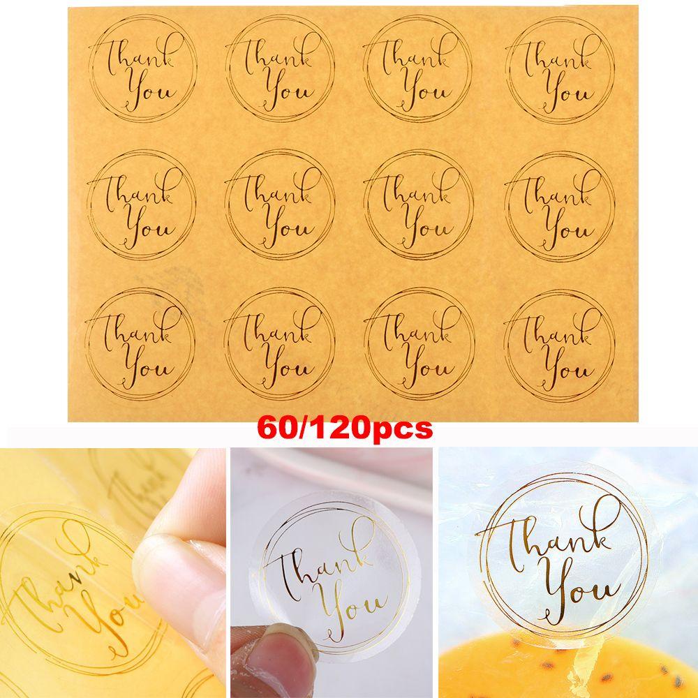 Top Handmade Stiker Nikmat Pernikahan Perlengkapan Pesta Transparan Baking Perhiasan Penyegelan Craft Terima Kasih