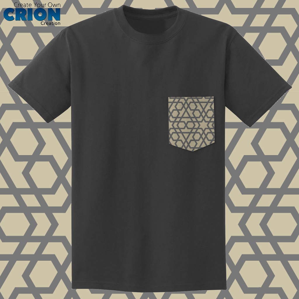 Crion Casual Tees Islamic Edition 1 with Pocket - Kaos Koko dengan Kantong