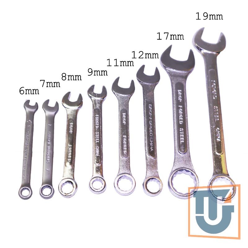 Kunci Set Tools 8 pcs Kunci Ring Pas 6 - 17 mm