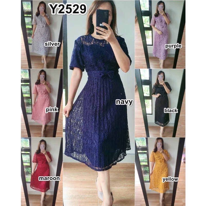 Dress Rok Plisket Baju Atasan Wanita Pesta