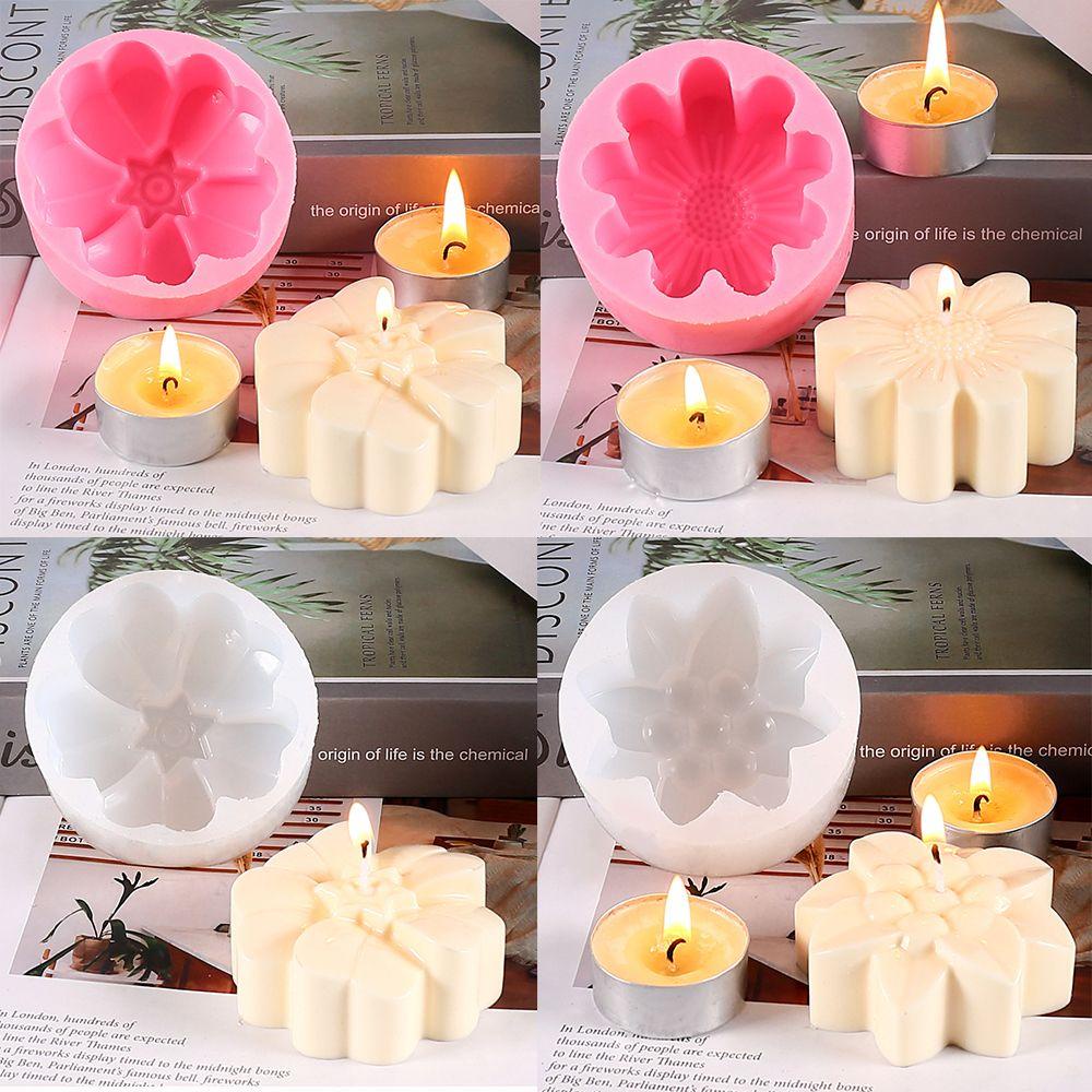 Preva Candle Mold Cetakan Kue Bentuk Bunga Kerajinan Tangan 3D