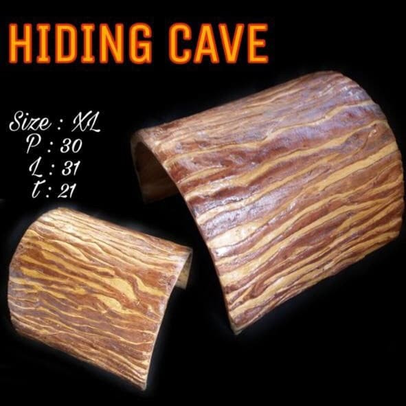 Hiding Cave XL cs Tempat Sembunyi Tortoise Kura Darat Sulcata Aldabra Radiata Hermani CH RF Kelinci