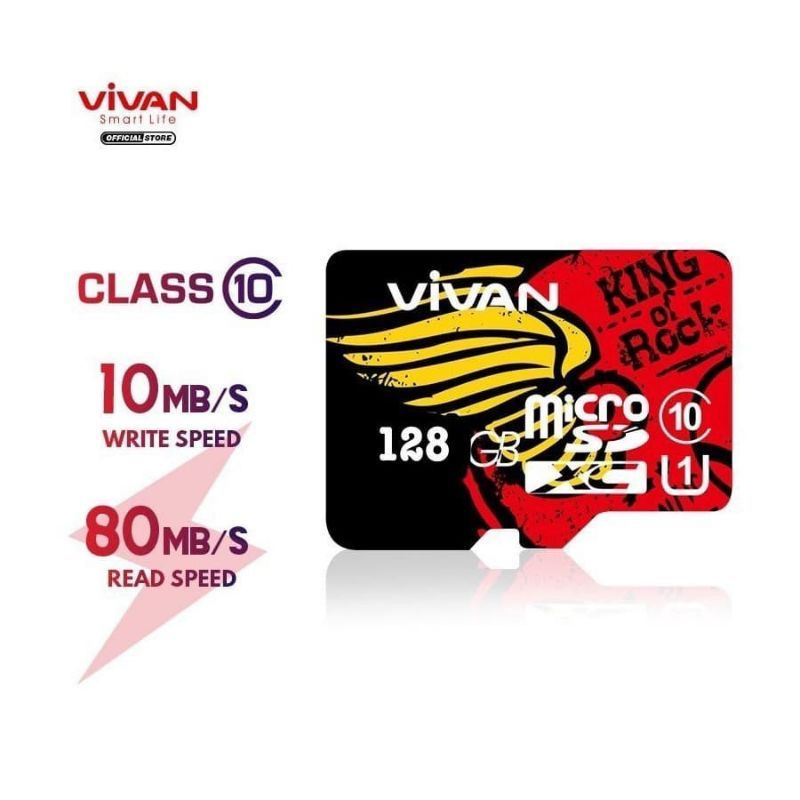 SD CARD VIVAN 128GB CLASS 10 GARANSI RESMI ORIGINAL SEGEL NEW BARU KARTU MEMORI MEMORY