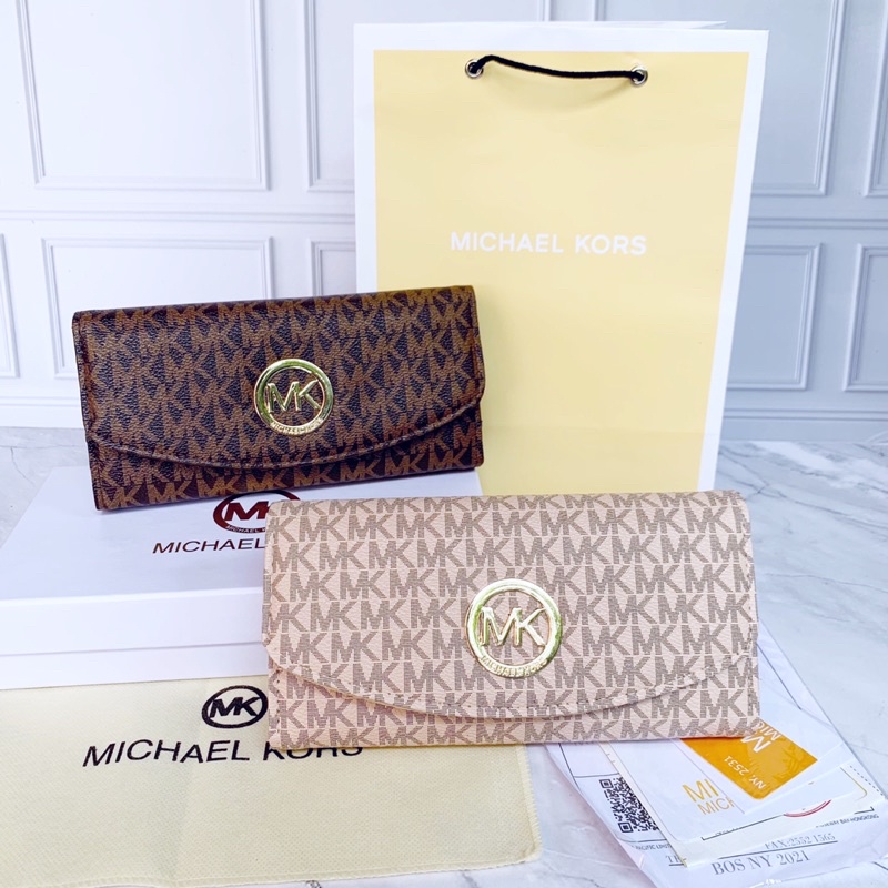 Dompet wanita MK TUTUP OVAL PREMIUM FREE BOX + PAPERBAG