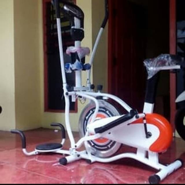 Sepeda statis elliptical orbitrack 5 in 1