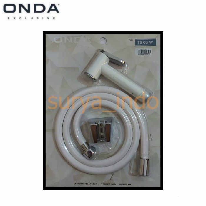 JET SHOWER TOILET / BIDET SET ONDA TS 03 W SHOWER KLOSET JET SPRAY SET