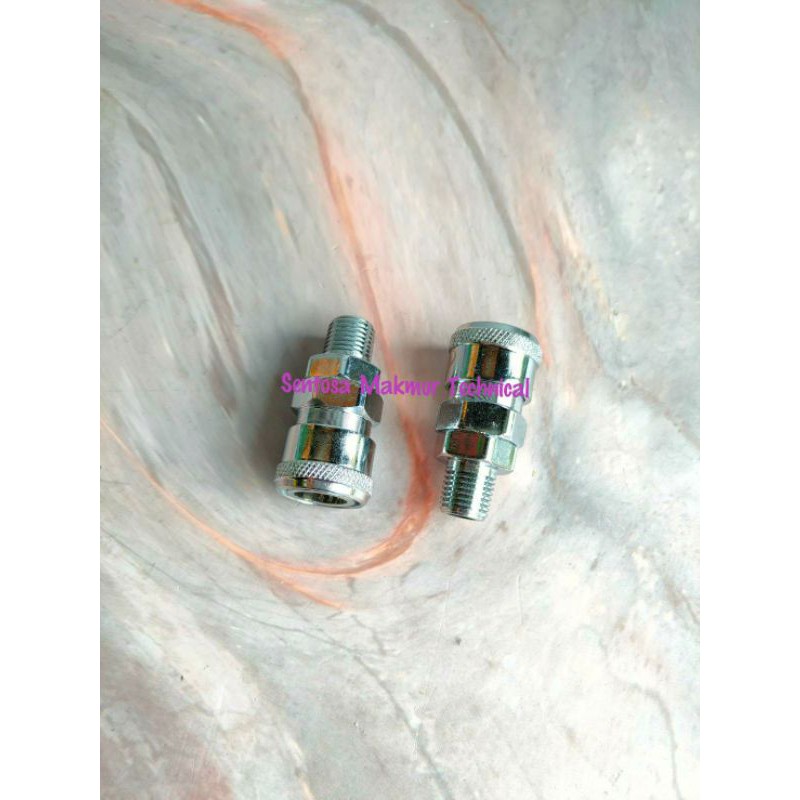 SM 20 1/4&quot; Quick Coupler Kopler Nepel Sambungan Selang Angin Air Kompresor  1/4 Inch SM20