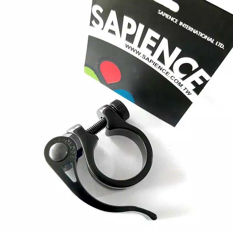 [KID] Seat Clamp Alloy Seatclamp QR Hitam 28.6 mm Sapience by United Taiwan