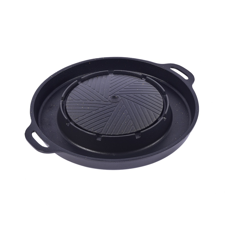 Sukiyaki Bulgogi Pan 2 in 1 BBQ Mookata Panci Grill Pan Shabu