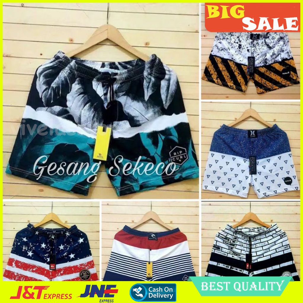 Celana Pendek Pria Kolor Boxer Bokser Surfing Distro Premium Renang Pantai Santai Pria Cowok Wanita Cewek Laki Cowo Perempuan Laki Laki Remaja Murah Terlaris Promo Bahan Tebal