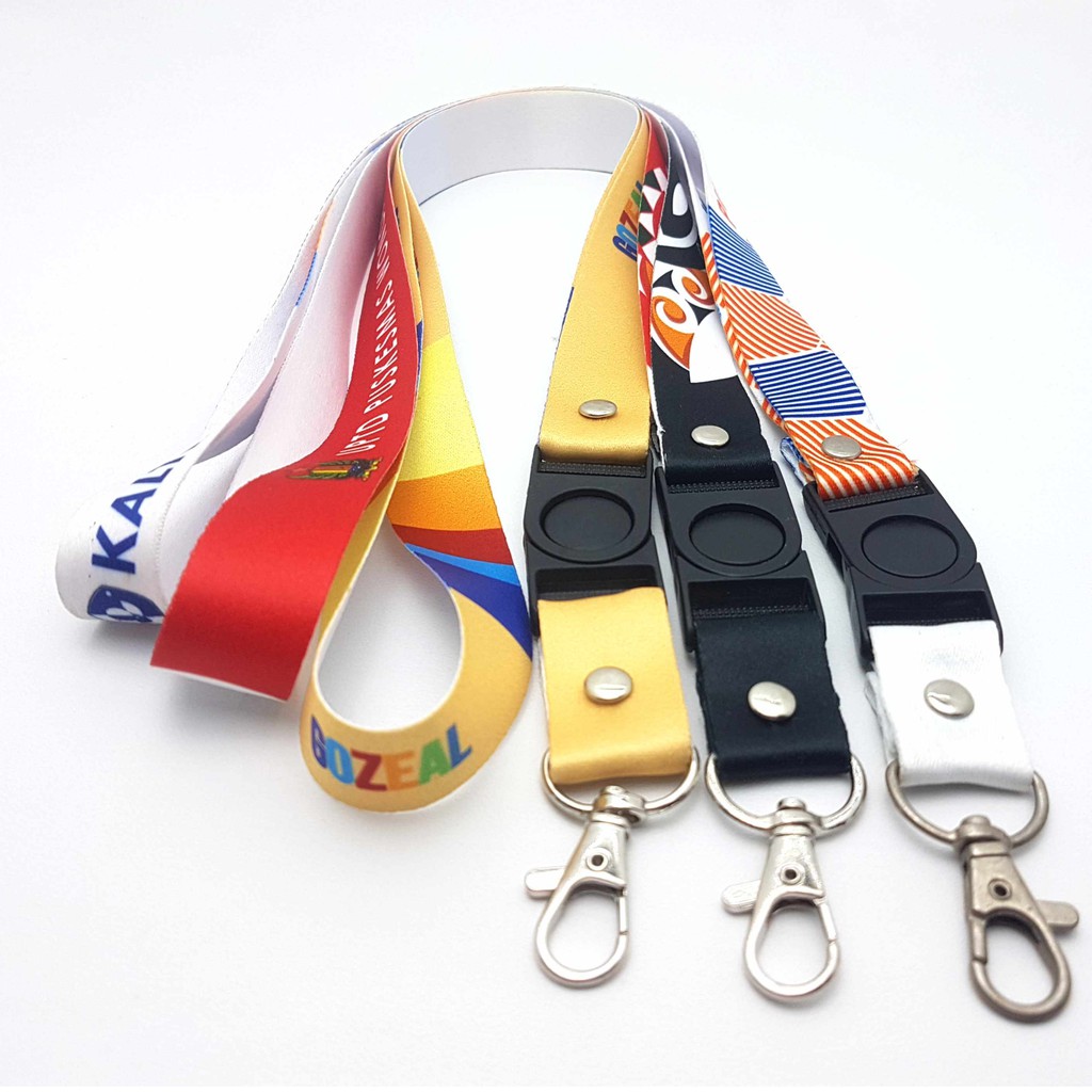 lanyard custom print 2cm cetak print sublim 1muka / tali idcard 2 cm printing