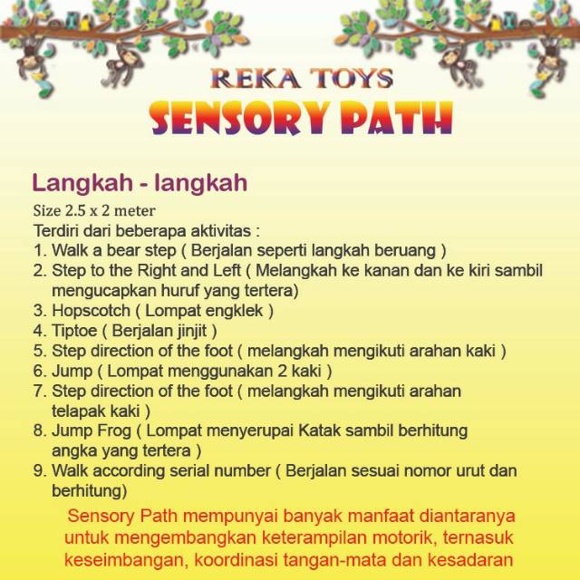 Sensory Path Reka Toys mainan edukasi anak dan keluarga