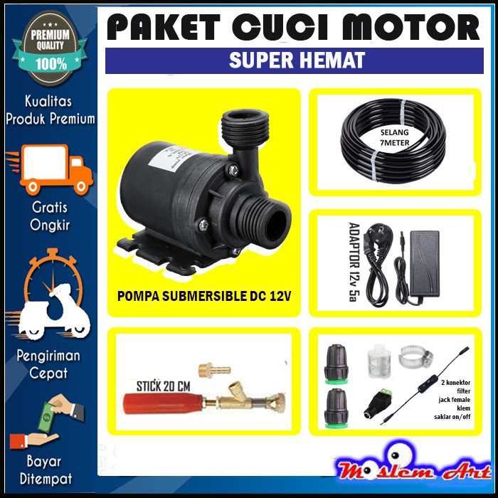 PAKET CUCI MOTOR ALAT CUCI MOTOR - PAKET HEMAT MURAH BERKUALITAS MANTAP